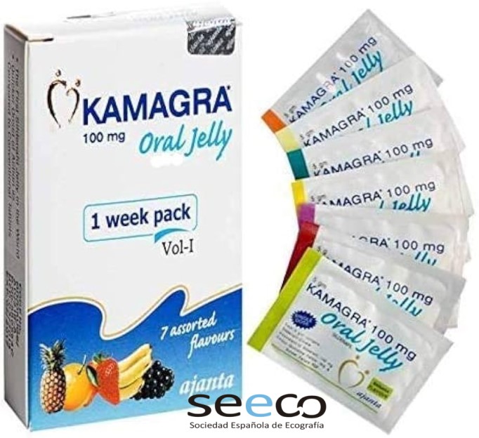 Kamagra Oral Jelly 100 mg — sildenafilo en gel, 7 sabores surtidos Kamagra Oral Jelly 100 mg — sobres de sildenafilo en gel de Ajanta Pharma, 7 sabores